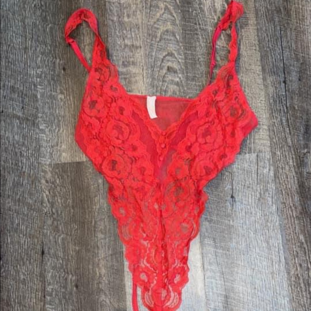 Sexy red lingerie